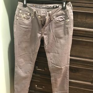Miss Me gray denim jeans size 28